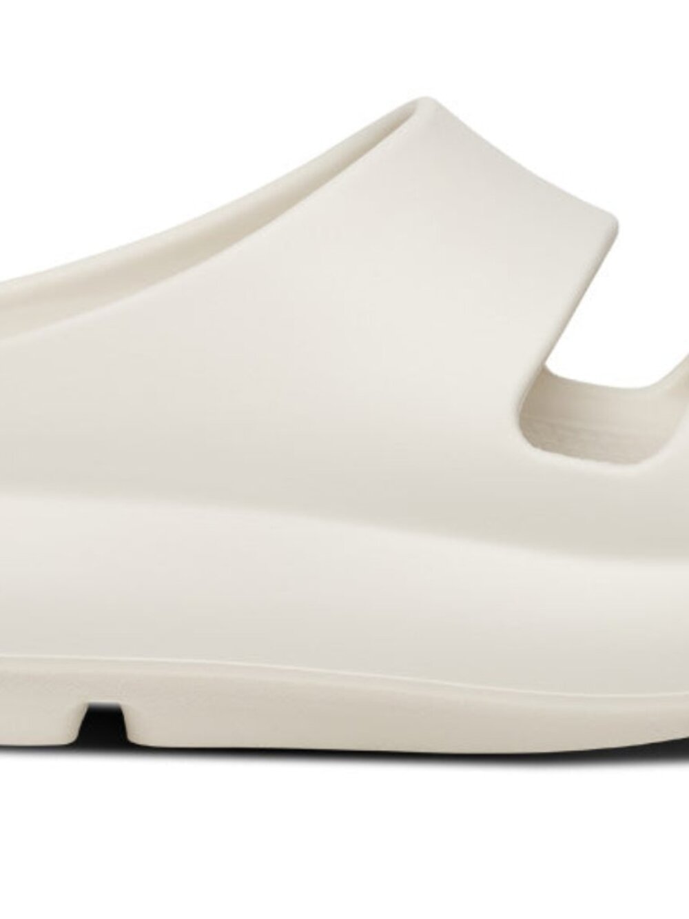 OOFOS OOyea PLUS Two-Strap Slide Sandal - Chalk - 8